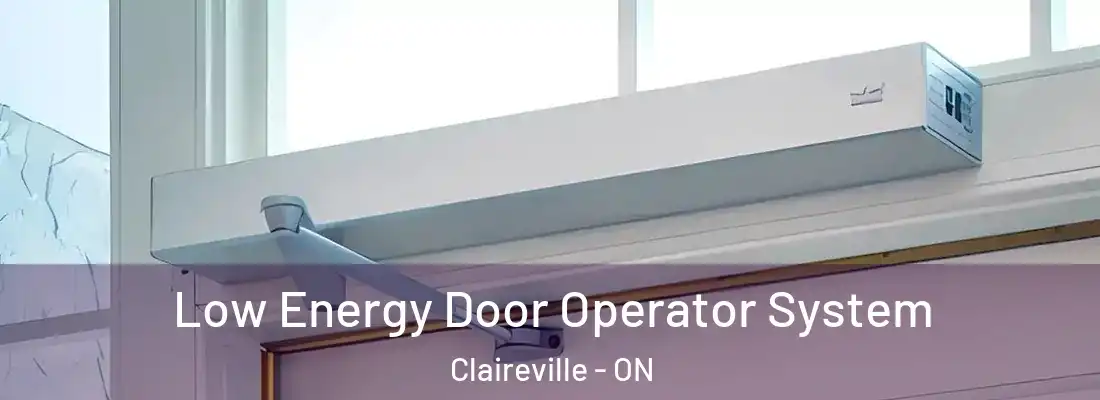  Low Energy Door Operator System Claireville - ON