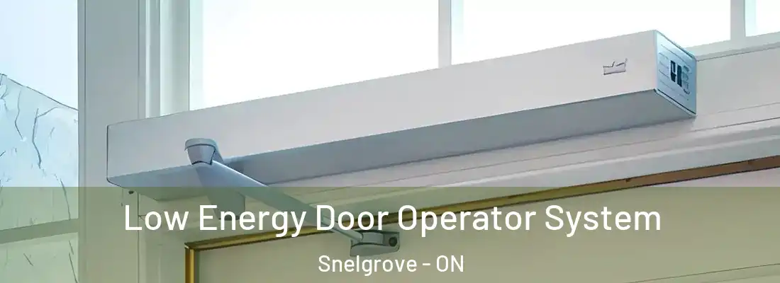  Low Energy Door Operator System Snelgrove - ON