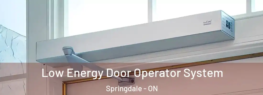 Low Energy Door Operator System Springdale - ON