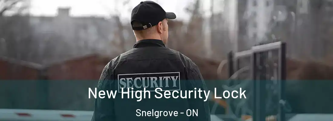  New High Security Lock Snelgrove - ON