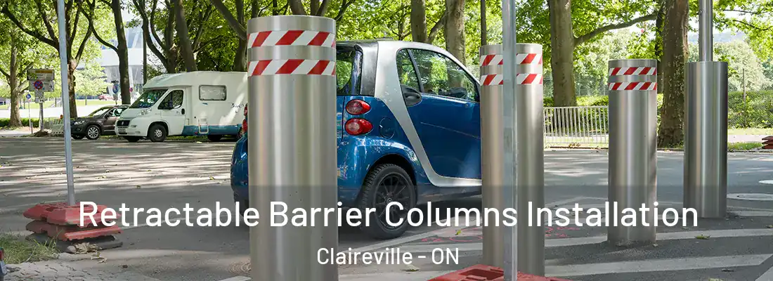  Retractable Barrier Columns Installation Claireville - ON